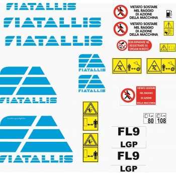 Serie Decalcomania-Adesivi Per Fiat Allis FL9 LGP