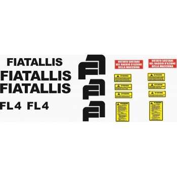 Serie Decalcomania-Adesivi Per Fiat-Allis FL4