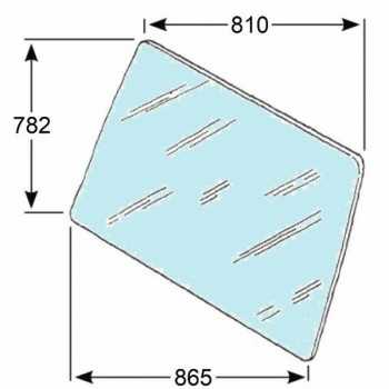 Vetro Anteriore Trattore Same-Hurlimann-Riferimento Originale 0.9231.210.0/10-810 x 865 x 782