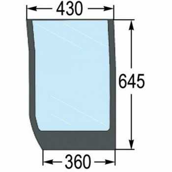 Parabrezza Inferiore Anteriore SX New Holland-Case-Riferimento Originale 87530232-645 x 430 x 360