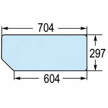 Lunotto Posteriore Trattore New Holland-Ford-Riferimento Originale 82000485-704 x 604 x 297