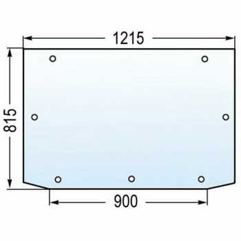 Lunotto Posteriore Trattore Same-Lamborghini-Riferimento Originale 0.9234.273.0-1215 x 900 x 815