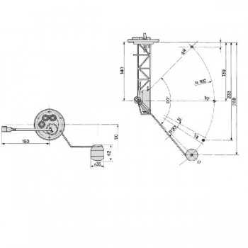 Galleggiante Livello Gasolio Trattore Fiat 55/65M-3435-Riferimento Originale 5134967-COBO