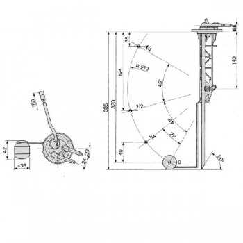 Galleggiante Livello Carburante Trattore Fiat 55/86F-82/86FDT-Riferimento Originale 44905545-COBO