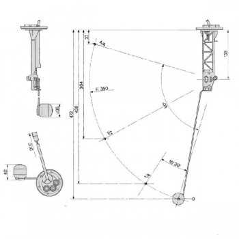 Galleggiante Livello Carburante Trattore New Holland 72/85M-Riferimento Originale 5150091-COBO