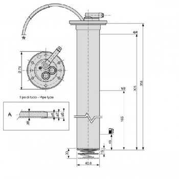 Galleggiante Livello Carburante Trattore Same-Lamborghini-Riferimento Originale 2.7059.730.0/40-COBO