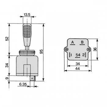 Deviatore Frecce Trattore Landini-Massey Ferguson-Lamborghini-Riferimento Originale 1424108M92-COBO