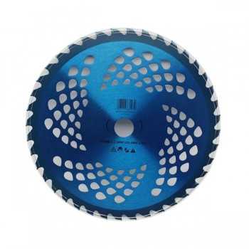 Disco Diamantato Decespugliatore 40 Denti Tungsteno-255 mm x 25.4 mm x 2 mm-Anodizzato Blu