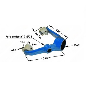 Scatola Oscillante Con Manicotti Motofalciatrice-Falciatrice BCS 622-Riferimento Originale 59290060