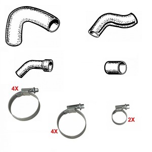 Serie Manicotti Radiatore Trattore Fiat 312R-411R-Kit Completo-Adattabile