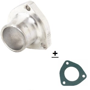 Tubo Termostato In Alluminio + Guarnizione Per Trattore Fiat 540-640-Riferimento Originale 4661543