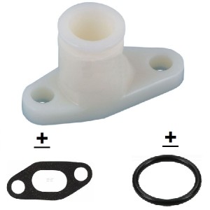 Raccordo Pompa Acqua Trattore Fiat 80/90-Riferimento Originale 4770247-Con Guarnizione e O-Ring