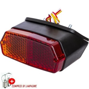 Fanale Posteriore Destro Trattore Fiat Serie Oro Riferimento Originale 5118454-A 2 Luci-140 mm x 55 mm