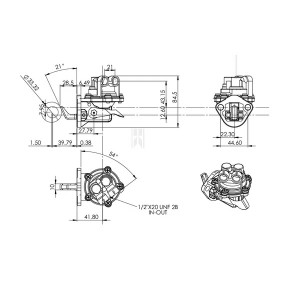 Pompa Gasolio a Membrana Trattore Landini-Massey Ferguson 5500-Riferimento Originale 2641309-Adattabile