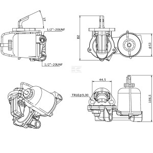 Pompa Gasolio a Membrana Trattore Landini-Massey Ferguson 4000 Special-154-Riferimento Originale 2641408-Adattabile