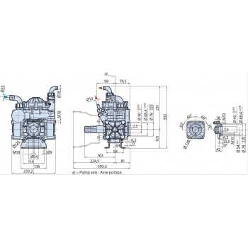 Pompa a Membrane Annovi Reverberi AR30SP-40Bar-36Lt/Min-9.5Kg-2 Membrane..