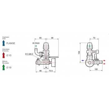 Gruppo Comando Gemini 2V-40Bar-0.9Kg-Portata 50Lt/Min-Per Comet APS 31-41