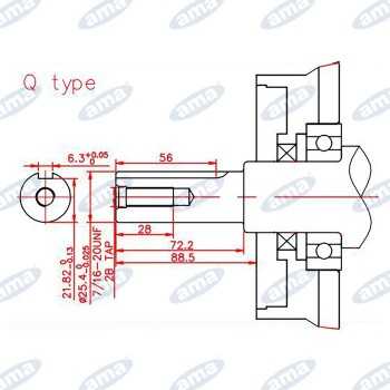 Motore Benzina 4T AMA G270F 9HP-270cc-26Kg-Albero Orizontale Cilindrico Ø25,4mm