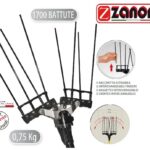 Abbacchiatore ZANON Karbonium Air-1700Battute-Bacchetta Estraibile-0.75Kg..