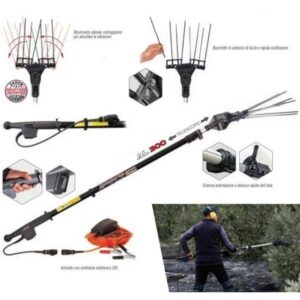 Abbacchiatore Olive Zanon Karbonium Evo 33V AL300/K, Peso 2.5 Kg, Cavo 15 MT, 210 MT a 340 MT