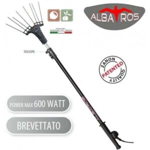 Abbacchiatore Olive Zanon Albatros 33V, AL300/AF Peso 2.4 Kg, Cavo 15 MT, Asta Telescopica 210 MT a 340 MT, Doppia Velocita
