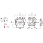 Pompa a Membrana Comet IDS 1401 – Pompa Alta Pressione 3 Membrane 50 Bar 124-137 l/min per Atomizzatori e Irrorazione Agricola
