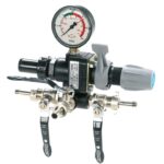 Gruppo di Comando Comet GCP 3V 1204060000 – Regolatore di Pressione 3 Vie per Pompe Irroratrici e Atomizzatori Agricoli, Portata 100 l/min, Pressione fino a 50 bar, Compatibile Serie BP APS IDS P48