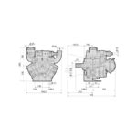 Pompa a Membrana Annovi Reverberi AR 135 BP C – Pompa Bassa Pressione 3 Membrane 128 l/min 20 Bar per Barre Diserbo e Impianti di Irrorazione Agricola (Cod. 1206)