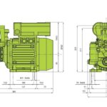 Elettropompa Annovi Reverberi AR DUE EM-20Bar-13Lt/Min-12Kg-0.9Kw-1.2Hp-2Membran