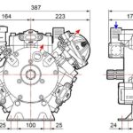 Pompa a Membrana Comet APS 121 – Pompa Alta Pressione 3 Membrane 115-120 l/min 50 Bar per Atomizzatori, Polverizzatori e Impianti di Irrorazione Agricola