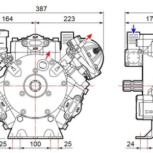 Pompa A Membrana Alta Pressione Comet APS121-50Bar-38Kg-115Lt/Min