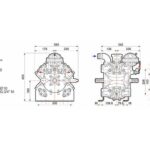 Pompa a Membrana Comet APS 145 – Pompa Alta Pressione 4 Membrane 142-149 l/min 50 Bar per Atomizzatori e Irrorazione Agricola
