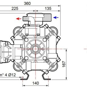 Pompa A Membrana Bassa Pressione Comet BP151K-20Bar-24Kg-138Lt/Min