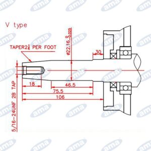 Motore Benzina 4T AMA G390F-13HP-389cc-31Kg-3600 RPM-Albero Conico Ø22,16mm