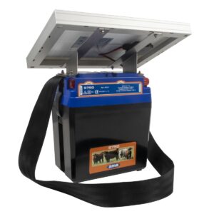 Elettrificatore AMA S750-Pannello Solare10W-Batteria Ricaricabile 12V 12 AH-Lunghezzezza 8 Km