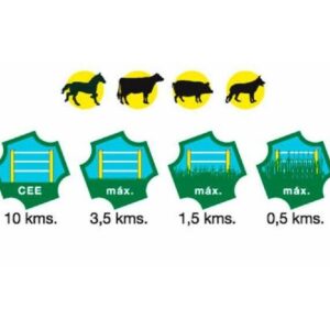 Elettrificatore AMA BT 30 Batteria 9V-Carica 0,3 Joule-Lunghezza Recinto 2 Km-A Batteria