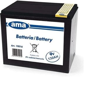 Batteria Recinto Elettrico A Secco 9V 130 AH-Durata 13.000 Ore-Pila-19x15,5x13mm