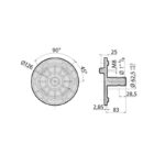 Pompa a Membrana Annovi Reverberi BHA 150 AP C/C Cod. 850 – Pompa Alta Pressione 142 l/min 50 Bar per Atomizzatori e Irrorazione Agricola