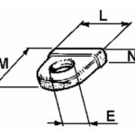 Golfaro Leggerissimo Ø 9,5 mm-Per Chiusure a Palla Dx e Sx-In Acciaio-Per Rimorchi