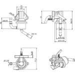 Pompa Gasolio Trattore Kubota D905, D1005, V1305-Riferimento 16285-52032, 16285-52030