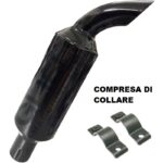Silenziatore Marmitta Trattore AMA 04846 Ø46 mm | Acciaio Smaltato, Altezza 420 mm, Montaggio Verticale/Orizzontale con Collare Fissaggio