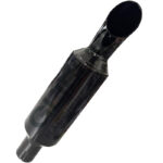 Silenziatore Marmitta Trattore AMA 04846 Ø46 mm | Acciaio Smaltato, Altezza 420 mm, Montaggio Verticale/Orizzontale con Collare Fissaggio