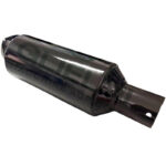 Silenziatore Marmitta Trattore AMA 04846 Ø46 mm | Acciaio Smaltato, Altezza 420 mm, Montaggio Verticale/Orizzontale con Collare Fissaggio