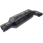 Silenziatore Marmitta Trattore AMA 04846 Ø46 mm | Acciaio Smaltato, Altezza 420 mm, Montaggio Verticale/Orizzontale con Collare Fissaggio