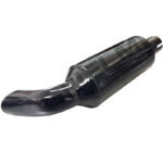 Silenziatore Marmitta Trattore AMA 04846 Ø46 mm | Acciaio Smaltato, Altezza 420 mm, Montaggio Verticale/Orizzontale con Collare Fissaggio