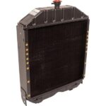 Radiatore In Rame Trattore Landini, Massey Ferguson Serie 30-Riferimento Originale 3666234M91-A 5 File-470mm x 660mm x 110 mm