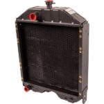 Radiatore In Rame Trattore Landini, Massey Ferguson Serie 30-Riferimento Originale 3666234M91-A 5 File-470mm x 660mm x 110 mm