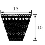 Cinghia Trapezoidale Dentata Trattore Massey Ferguson 365-Riferimento Originale 1693745M1