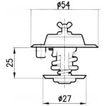 Termostato Valvola Termostatica Trattore Fiat Serie Oro 640-Riferimento Originale 4823211-98463637-Adattabile