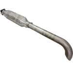 Marmitta Trattore Fiat Ø 60 mm Altezza 1120 mm – Silenziatore con Flangia 4 Fori Interasse 70 mm AD8, FL10, 80C, 90C, Riferimento 4981139